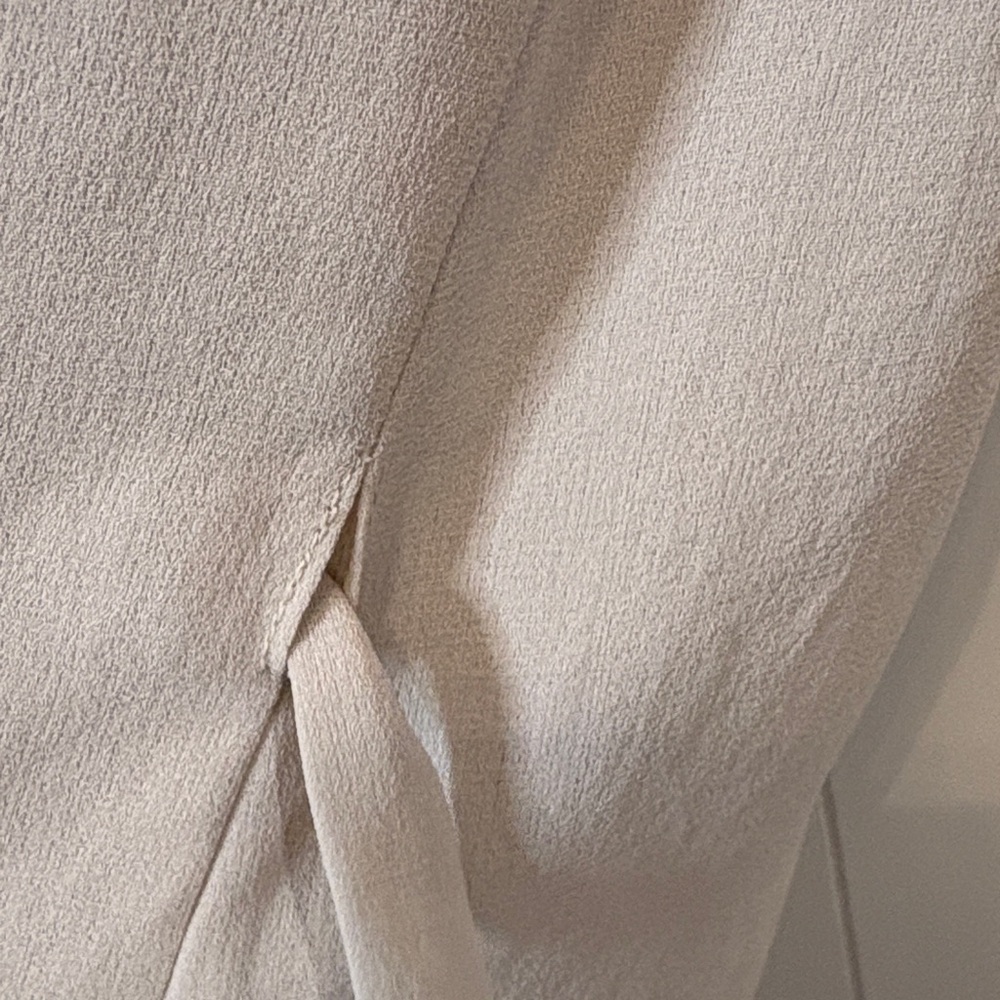All Saints Silk Wrap Cap Sleeve Peplum Blouse size S - Picture 6 of 7